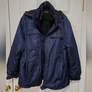 George Mens Dark Blue Puffer Jacket